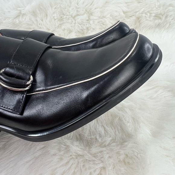WOMENS BLACK LEATHER FRANCO Sarto MULES CLOGS  Low HEEL SHOES SIZE 7.5 M - Picture 5 of 16
